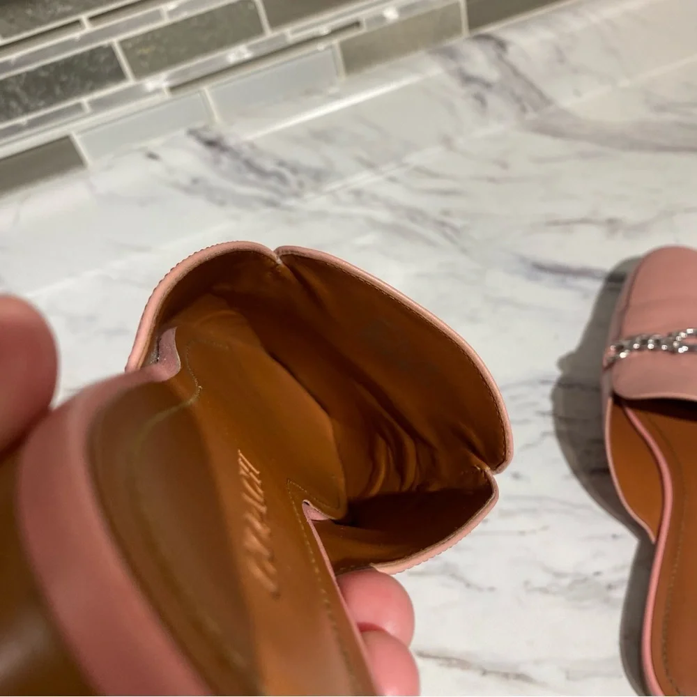 Coach‎ Sofi leather slides mules petal pink - Picture 11 of 16